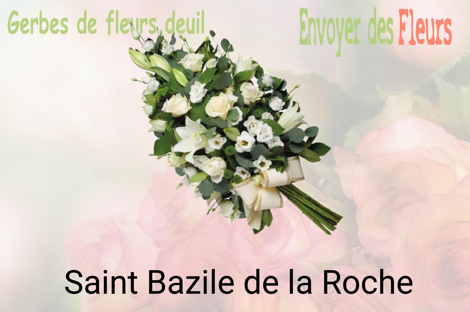 Gerbe de fleurs de deuil livrée à Saint-Bazile-de-la-Roche